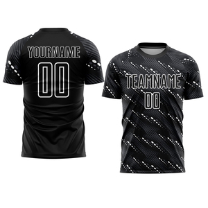 เสื้อฟุตบอลแขนสั้นแบบกำหนดเอง ผ้าโพลีเอสเตอร์ 100% ชุดกีฬา ผู้ผลิต OEM ODM โรงงานขายส่งโดยตรง ปรับแต่งได้ - Product Image 1