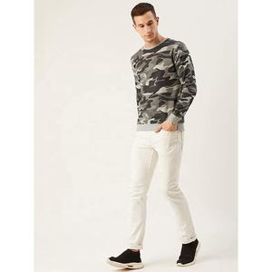 Precio bajo, venta al por mayor, sudaderas con capucha y sudaderas con estampado de camuflaje gris, sudadera unisex con cuello redondo, sudadera de manga larga de gran tamaño - Product Image 4