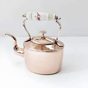 Bouilloire à thé décorative de luxe en cuivre, théière en cuivre pour faire bouillir de l'eau, du thé ou du café, pour cuisinière, maison, hôtel, restaurant, cuisine - Product Image 2