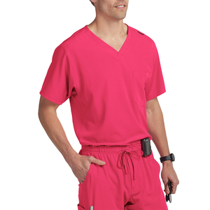 High Quality Short Sleeve Medical Scrubs Hospital Workwear Nursing Staff V Neck Scrubs Uniform - Product Image 2