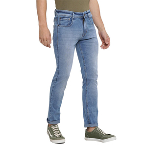 PREDATEX INDUSTRIES <b>Men's</b> Slim Fit Lightweight Mid-Rise Canvas <b>Jeans</b> <b>Drawstring</b> Closure Breathable Quick Dry Eco-Friendly - Product Image 3