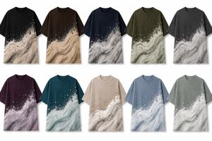 เสื้อยืดคอกลมโอเวอร์ไซส์ผู้ชาย แขนสั้น พิมพ์ลายดิจิทัลไล่เฉดสี สปอร์ต ผ้าฝ้ายถัก 100% แห้งเร็ว ระบายอากาศได้ดี - Product Image 6