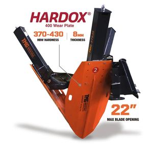 Vangatrice per Alberi da 36 Pollici per Skid Steer, Capacità di Taglio 4 Pollici, Apertura Lama 22 Pollici, Lame Hardox 400 per Seminatrici e Trapiantatrici - TMG - Product Image 4