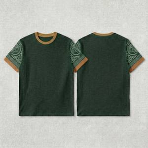 เสื้อยืดผู้ชายแบบเรียบง่าย รักษ์โลก ระบายอากาศได้ดี สีพื้น แฟชั่นฤดูร้อน เสื้อยืดผู้ชาย - Product Image 2