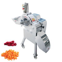 Dezoton Commerciële Kleine Automatische Fruit- en Granulaat Snijmachine Nieuwe Staat Groente Wortel Aardappel Komkommer Ui Snijmachine