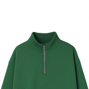 Sweat-shirt décontracté en velours de coton premium pour femme, broderie frontale, manches bouffantes, personnalisable, automne, gym, fitness, vente en gros - Product Image 2