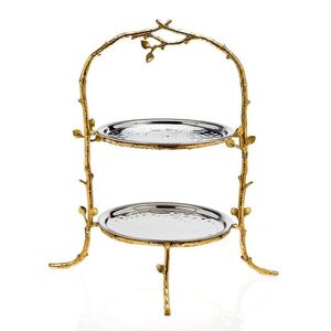 Support à gâteau en bois fait main de luxe, support à gâteau rond haut de gamme, support de présentation de gâteau design - Product Image 5