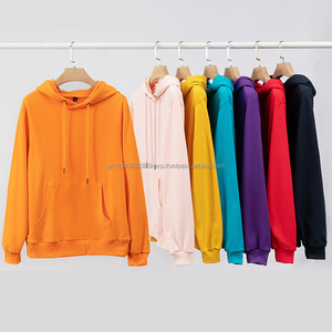 Y2K haute qualité 420 Gsm polaire pull uni coton à capuche unisexe personnalisé bouffée impression en relief pull à capuche pour hommes - Product Image 1