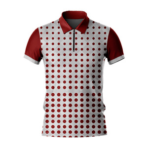 เสื้อโปโล OEM พิมพ์ลายทั่วตัว แห้งเร็ว แขนสั้น ผ้ายืด 8% สแปนเด็กซ์ 92% โพลีเอสเตอร์ คุณภาพสูง สำหรับกอล์ฟ รับผลิตตามแบบ - Product Image 2