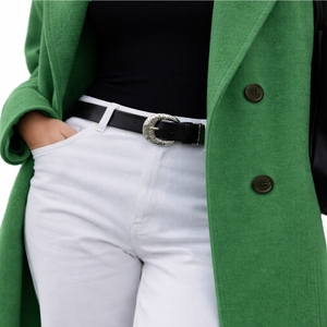 Abrigo largo tipo trench para mujer, elegante, con cinturón, cómodo, de calidad de exportación, premium, para invierno. - Product Image 6