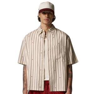 Camisa Clásica a Rayas para Hombre, Manga Corta, Cierre de Botones, Informal, Verano, Transpirable, Ligera, Tejida, Suministro al por Mayor OEM - Product Image 5