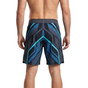 Shorts de MMA Cyber Grid en Turquesa Neón, Elásticos en Cuatro Direcciones, para Entrenamiento de Artes Marciales para Hombre - Product Image 2