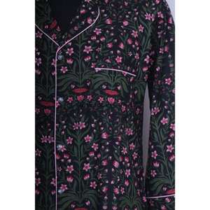 Vestido Floral Transpirable y Ecológico para Mujer, 100% Algodón, Tejido con Impresión Digital, Cuello en V, para Eventos Formales/Nocturnos, Verano/Invierno/Primavera - Product Image 3