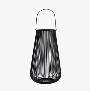 Modern Black Wire Metal <b>Candle</b> <b>Lantern</b>-Handmade Eco-Friendly Durable Tapered Hanging Pillar <b>Candle</b> <b>Holder</b> for Home Outdoor - Product Image 2