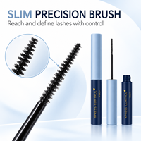 VIBELY Slim Precision Mascara untuk Bulu Mata Lentik dan Terdefinisi, Kosmetik Rias Mata dengan Kuas Halus