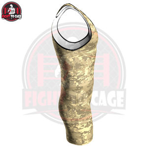 Tenue d'arts martiaux imprimée en Spandex et Polyester avec col rond, service OEM ODM, combinaisons de lutte haut de gamme, équipement d'entraînement sportif - Product Image 4