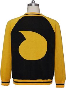 Cardigan minimaliste respirant à col en V pour homme, pull rayé style universitaire, tricot boutonné pour un style décontracté chic - Product Image 3