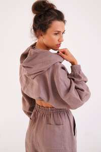 เสื้อฮู้ดแขนยาวผู้หญิงทรงปกติ รุ่นฮิตขายดี ปี 2026 ผ้าแคนวาส ระบายอากาศ แห้งเร็ว สไตล์สตรีทแวร์ - Product Image 2