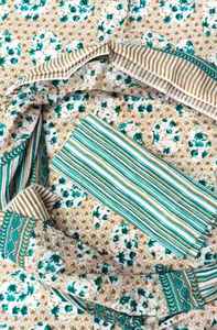 Material de vestido de algodón estampado a mano estilo Rajasthani, elegante y hecho a medida, con dupatta, suave, transpirable y cómodo, ideal para regalar. - Product Image 2