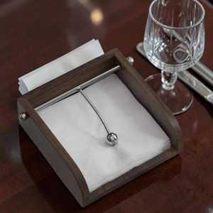 modern natural wood waterproof multifunction cutlery napkin desktop holder - Product Image 4