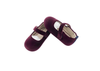Chaussures plates en velours pour filles, couleur unie, avec sangle à boucle, décontractées, antidérapantes, avec soutien de la voûte plantaire, légères, pour bébés de 0 à 6 mois
