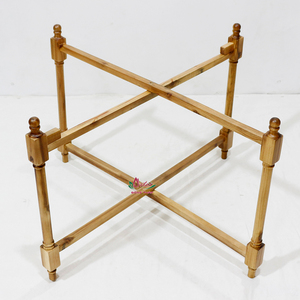 Table basse ronde écologique en jacinthe d'eau avec pieds en bois, meubles de salon durables - Product Image 4