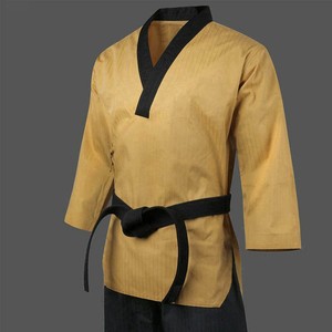 Traje de BJJ personalizado de 550 GSM, 100% algodón, tejido Pearl Weave, logotipo personalizado, parches bordados, ropa de artes marciales, cómodo, duradero, OEM, ODM - Product Image 3
