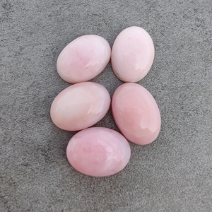 Opale rose naturelle, cabochon à dos plat calibré, pierre précieuse polie de qualité AAA+ pour bijoux - Product Image 4