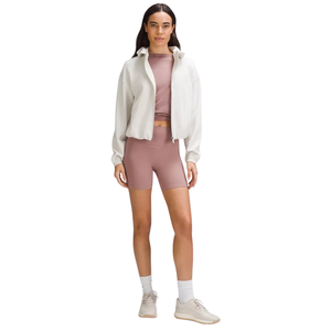 Veste unisexe blanche zippée, coupe classique, col roulé, en coton tricoté respirant, couleur unie, style streetwear décontracté, pour le printemps - Product Image 1