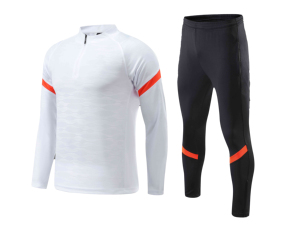 Conjunto Deportivo para Hombre, Chaqueta de Manga Larga con Cierre de Cremallera, Pantalones Largos, Estampado Geométrico, Secado Rápido, Spandex, Poliéster, Ropa de Otoño - Product Image 2