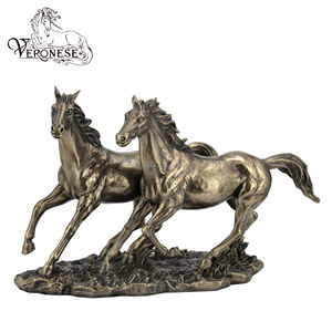 VERONESE DESIGN -HORSE WITH CRYSTALS ON BRIDLE AND SADDLE - HOME DECORATION RESIN CRAFTS - Product Image 3