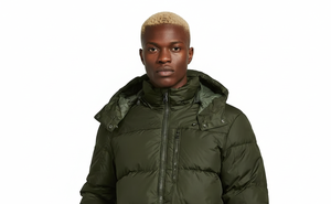 Chaqueta de Invierno Unisex de Alta Calidad al por Mayor, Nueva, Casual, con Revestimiento, Acolchada de Algodón, con Capucha, Resistente al Viento, Cierre de Cremallera, de Lona - Product Image 3