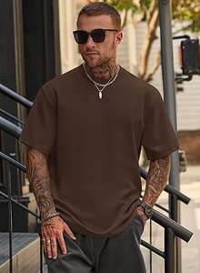 Camisetas Casuales de Manga Corta para Hombre, Cuello Redondo, Corte Ajustado, Algodón Elástico de Alta Calidad, Ecológicas y Transpirables, 180g - Product Image 4