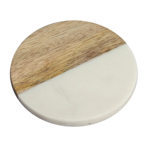 Modern Designer Marble Coasters Eco-Friendly Durable Washable Polished Round Natural Stone for Promotional Use <b>Table</b> Decoration - Product Image 5