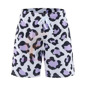 Pantalones Cortos Deportivos de Malla Sólida 100% Algodón para Verano, con Estampado Digital por Sublimación, Logotipo Personalizado, Transpirables, de Secado Rápido, para Gimnasio y Baloncesto - Product Image 3