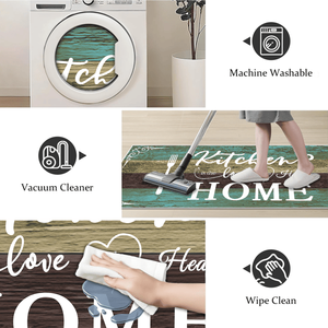 Set di 3 Tappeti da Cucina Boho, Tappetini Morbidi Antiscivolo per Cucina e Lavanderia, Tappeto Lavabile - Product Image 5