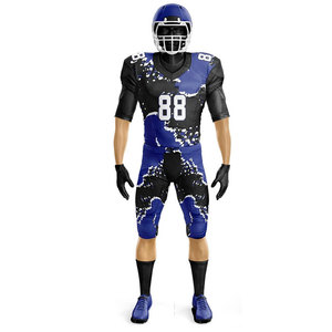Uniforme de Fútbol Americano Sublimado, Nuevo, a la Moda, de Color Sólido, Económico, Personalizado para Equipos Juveniles, con Estampado y Compresión - Product Image 2