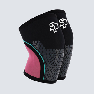 Genouillères de musculation en néoprène 7MM avec impression silicone premium, compression pour fitness et entraînement, logo personnalisé, genouillères Crossfit - Product Image 1