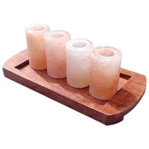 Lámpara de Sal del Himalaya Sian Enterprises, Material Orgánico, Técnica de Tallado Realista, Ecológica, Tema Amoroso, Bebedero Elevado - Product Image 4