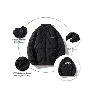 Veste matelassée légère isolée pour hommes de haute qualité coupe-vent chaud hiver randonnée col montant personnalisable Service OEM - Product Image 4