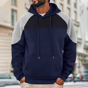 Men’s 100% Cotton Pullover Hoodie Heavyweight Fleece Custom Logo <b>Plain</b> <b>Sweatshirt</b> Casual Streetwear Wholesale - Product Image 4