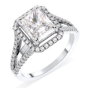 Bagues de fiançailles REYES, nouveau design, argent sterling 925, diamants HPHT CVD cultivés en laboratoire pour femmes, bijoux plaqués or 14 carats sur mesure - Product Image 1