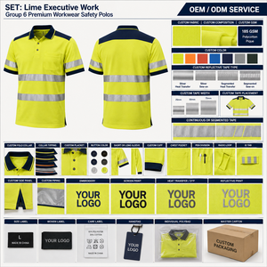 Polo de Trabajo de Alta Visibilidad Personalizado de Fábrica, Ropa de Trabajo de Poliéster Transpirable, Ropa de Trabajo Duradera de Secado Rápido, Fabricante de Ropa de Trabajo - Product Image 5
