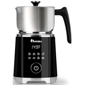 Mousseur à lait électrique 8-en-1 avec fonction vapeur, machine détachable pour mousse chaude/froide, contrôle facile par bouton rotatif - Product Image 2