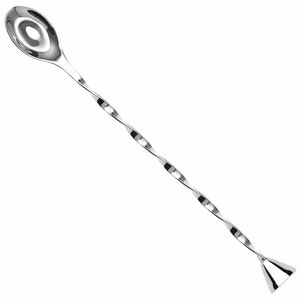 Cuillère à cocktail en métal, acier inoxydable, manche long, outil de mélange et d'agitation des boissons, équipement de bar pour barman et restaurant - Product Image 3