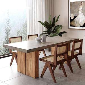 Ensemble de table et de chaises de salle à manger modernes Daystar Trade Nordic avec plateau en marbre, 4 places, personnalisable, meubles rectangulaires pour la maison - Product Image 4
