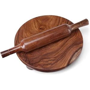 Large Size Wooden <b>Rolling</b> Board And <b>Rolling</b> Pin Set For Bakery Home Kitchen Dough Baking Preparation - Product Image 3