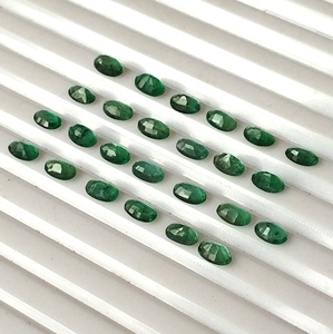 Émeraude calibrée 5,70 carats, naturelle du Zambie, taille ovale 3x5 mm, facettée, pierre précieuse translucide, lot de 25 pièces - Product Image 2