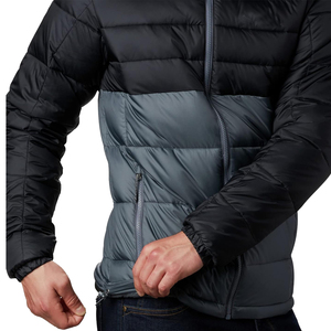 Veste d'hiver légère personnalisée pour homme, imperméable, à capuche, doublure polaire matelassée, softshell, motif puffer, OEM disponible - Product Image 4