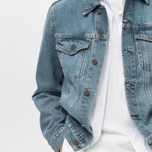 Chaquetas Vaqueras 2026, Nueva Colección, Chaqueta Vaquera de Moda al por Mayor, Chaquetas Vaqueras Lavadas y Hechas a Medida para Adultos, Hombres - Product Image 5